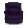 In House Velvet Rocking &amp; Rotating Recliner Chair - Dark Purple - AB02