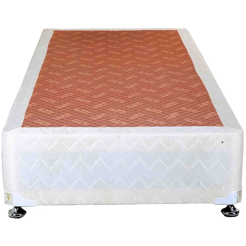 Buy Towell Spring Relax Bed Base White 120x200cm in UAE