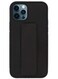FOCUS Finger Grip Holder and standing cover with Car Magnetic Multi-function Shockproof Protective Case Cover For iphone 11 Pro Black