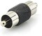 RCA Male to Male RCA Inline Coupler Inline Plug AV Adapter M/M Converter Connector for CCTV Camera (PACK 0F 5)