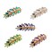Aiwanto 5Pcs Rhinestones Hair Clip Barrettes Leaf Design Hair Accessories for Ladies