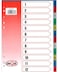 Generic Plastic Divider 12 Color With Number Box Of 20 Pieces