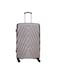 PARA JOHN  3-Piece Hard Side ABS Luggage Trolley Set 20/24/28 Inch Champagne