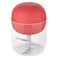 Nutricook Choppi Cordless Rechargeable Chopper CH600R-ME, Red, 500ml