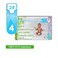 PureBorn Organic Bamboo Diaper Size 4 7-12kg 24 Count