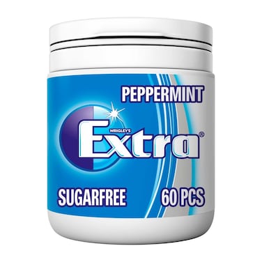 اكسترا لبان خالي من السكر بطعم النعناع - 60 قطعة