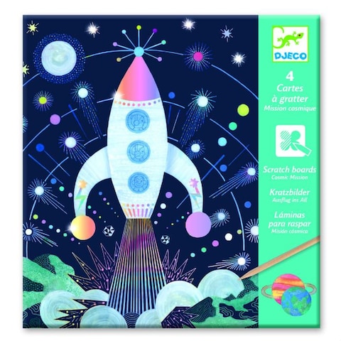Djeco Cosmic Mission Scratch Cards