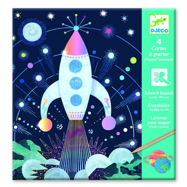 Djeco Cosmic Mission Scratch Cards