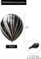 Party Time 25pcs Black Marble Balloons 12 Inch Marble Agate Latex Balloons for Black White Birthday Party Tie Dye Balloons Decoration Wedding Baby Shower Halloween Festival Photobooth