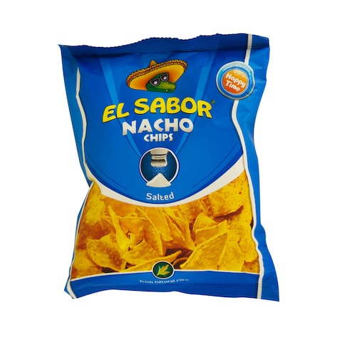 Buy El Sabor Nacho Chips Salted 100g in UAE