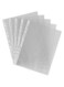100-Piece Punched Pocket File Bag Set Clear