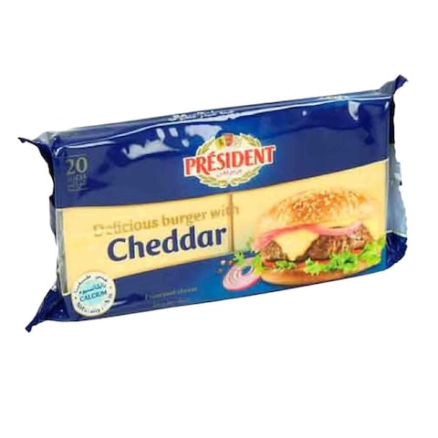 President Burger Cheddar Cheese Slices 400g