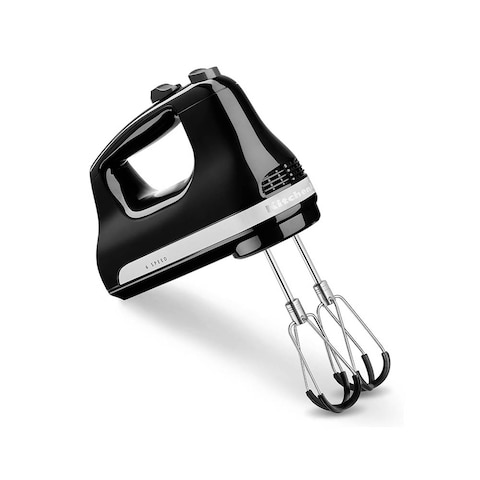 KitchenAid Hand Mixer 6 Speed With Flex Edge Beaters 5KHM6118BOB(Onyx Black)