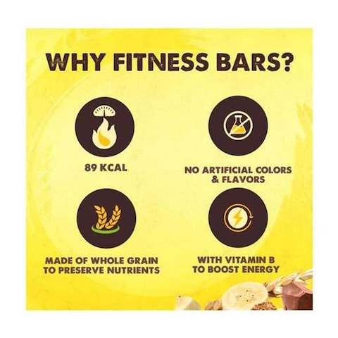Nestle Fitness Chocolate Banana Cereal Bars - 23.5 gram - 6 Pieces