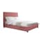 In House Las Palmas Velvet Bed Frame - King - 200x200 cm - Light Pink