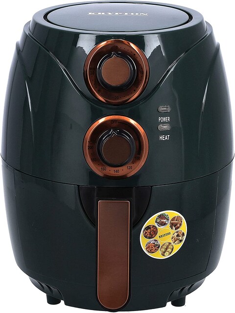 Krypton 2.5L Air Fryer With High Speed Air Circulation Technology, Black, Knaf6339