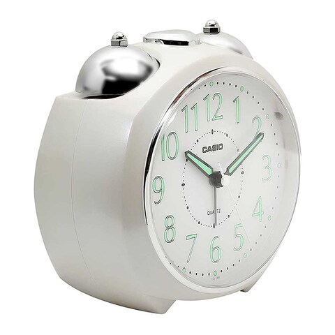 Casio Analog Alarm Clock - White - TQ-369-7DF 