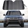 Car Sunshade Windshield-Jumbo Standard Sun Shade Keeps Vehicle Cool-UV Ray Protector -Easy to Use Sun Shade Black
