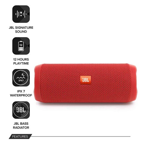 SPEAKER FLIP 4 B/T RD JBL