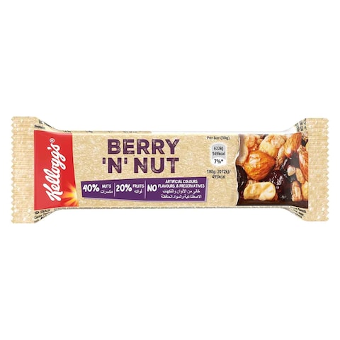 Kellogg&#39;s Berry And Nut Cereal Bar 30g