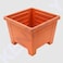 KENPOLY SQUARE PLANTER NO.3 BROWN