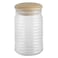 Pasabahce Babylon Jar with Airtight Wooden Lid 1120ml