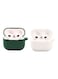 Fitme 2 غطاء سيليكون لسماعات أبل إيربودس 3 أبيض / أخضر داكن