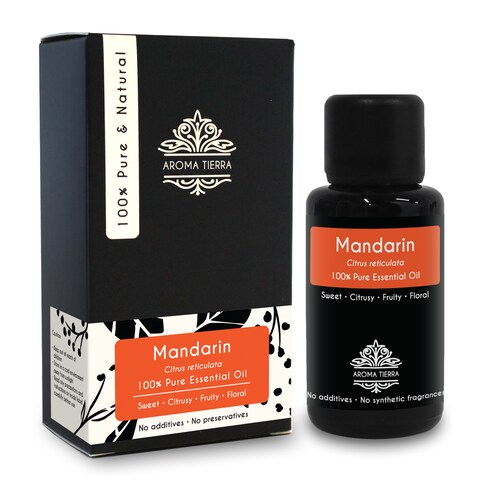 Aroma Tierra - Mandarin Essential Oil (Italy) - Aroma Tierra - 100% Pure &amp; Natural - 30Ml
