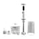 AFRA Hand Blender Set, Multiple Speed Settings, Stainless Steel, Multiple Attachments, 600W, Chopper, Mixing Cup, Whisk, G-Mark, ESMA, RoHS, CB, AF-14600BLCR, 2 Years Warranty