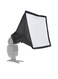 Generic - Portable Photography Flash Diffuser Mini Softbox Kit Black