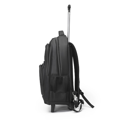 Senator Rolling Trolley Backpack Unisex Carryon Luggage 21 Inch Laptop Travel Suitcase Business Bag College Student KH8044 Black