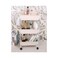 Plastic three-layer roller storage rack (Size : 40*30*89CM)