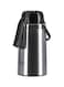 Delcasa Airpot Glass Vacuum Flask Silver/Black