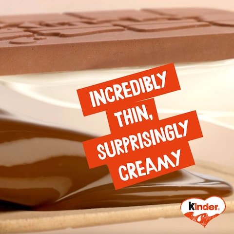 Kinder Cards Wafer Biscuits With Creamy Milk And Cocoa Filling 25.6g Pack of 5