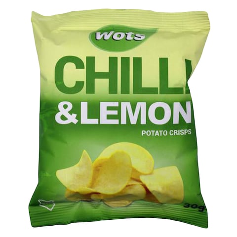 Wots Chilli Lemon Potato Crisps 30G