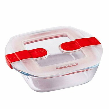 Pyrex Square Dish With Lid 25X22 CM