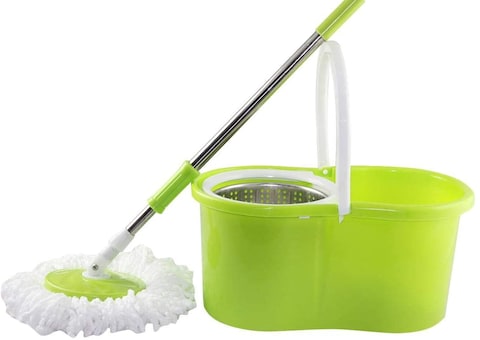 Generic Clean Mop Stainless Steel 360 Degree Rotating Mop&#39;s Head, Green