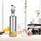 Generic-Olive Oil Dispenser Glass and Stainless Steel Bottle Drizzler Vinegar and Oil Cruet with Pourer Drip-Free Spout for Kitchen 300ml / 10oz
