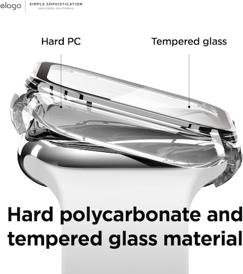 Elago Clear Shield for Apple Watch Series 8/7 (41mm) case cover - Clear