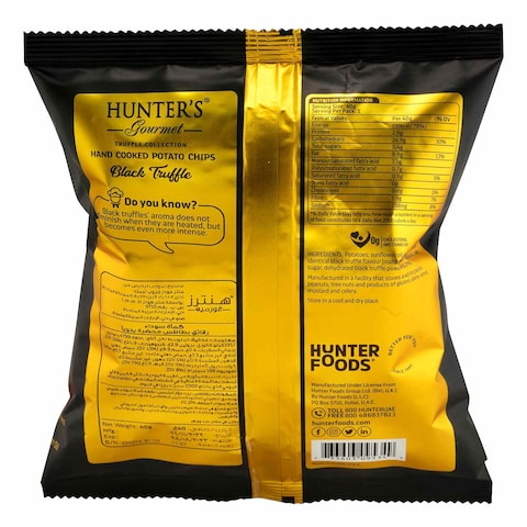 Hunters Gourmet Hand Cooked Potato Chips With Black Truffle 40g