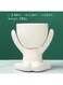 Generic Ceramic Succulent White Plant Pot Creative Human Shaped Small Cactus Pots Flower Pots Mini Plant Planters For Desktop Usage Home Decoration, Man 2