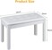 Mike Music White Wood PU Leather Double Duet Piano Stool Keyboard Bench without Storage (Double Piano Stool whithout Storage White)