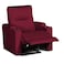 In House Velvet Rocking &amp; Rotating Cinematic Recliner Chair With Cups Holder - Burgundy - AB08