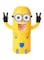 Generic Minions Design Toothbrush Holder And Automatic Toothpaste Dispenser Set Yellow