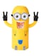 Generic Minions Design Toothbrush Holder And Automatic Toothpaste Dispenser Set Yellow