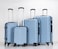 Set of 4 ABS Trolley Luggage With Number Lock 20,24,28,32 Inches