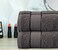4-Piece 30x30 cm washcloths Luxury Hotel Quality 600 GSM 100% Genuine Combed Cotton, Super Soft &amp; Absorbent - Dark Grey