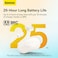 Baseus True Wireless Earphones Bluetooth V5.3 Mini In-ear Headset Dual Channel Low-Latency Sport Game And Smart Control 25Hours Playing Time with Charging Case White