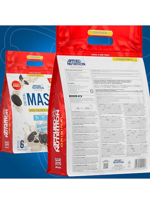 Applied Nutrition Original Formula Critical Mass, Cookies And Cream, 6kg