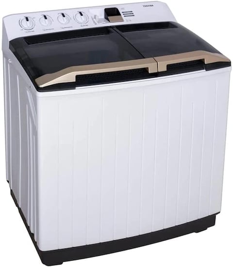 Toshiba 12Kg Top Load Washing Machine, Twin Tub, &lrm;Vh-K130Wbb, Min 2 Years Warranty (Installation Not Included)